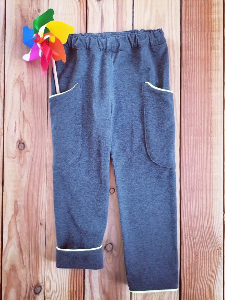 Jersey-Hose ohne Seitennaht mit großen Taschen (unisex)